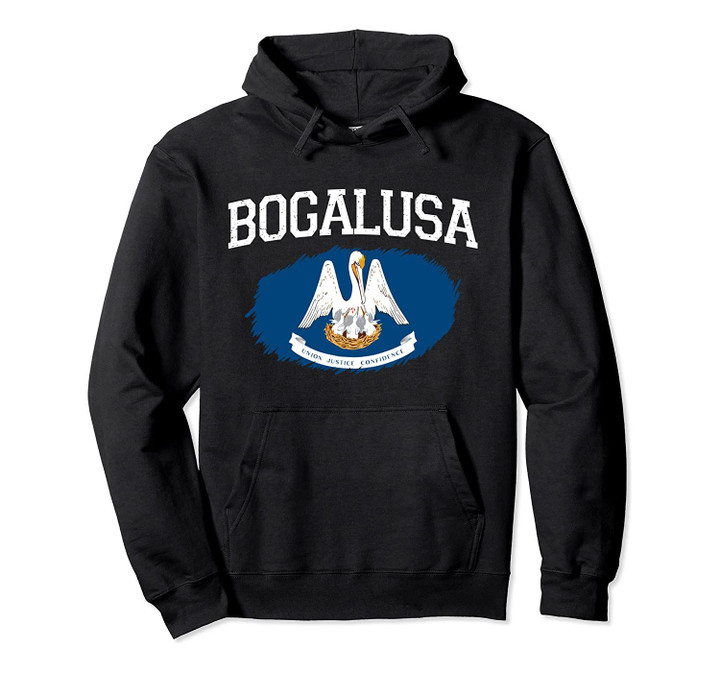 BOGALUSA LA LOUISIANA Flag Vintage USA Sports Men Women Pullover Hoodie, T Shirt, Sweatshirt