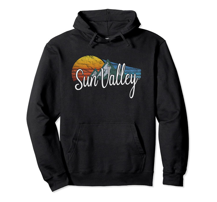 Vintage Sun Valley ID Souvenir Retro 70's Style Pullover Hoodie, T Shirt, Sweatshirt