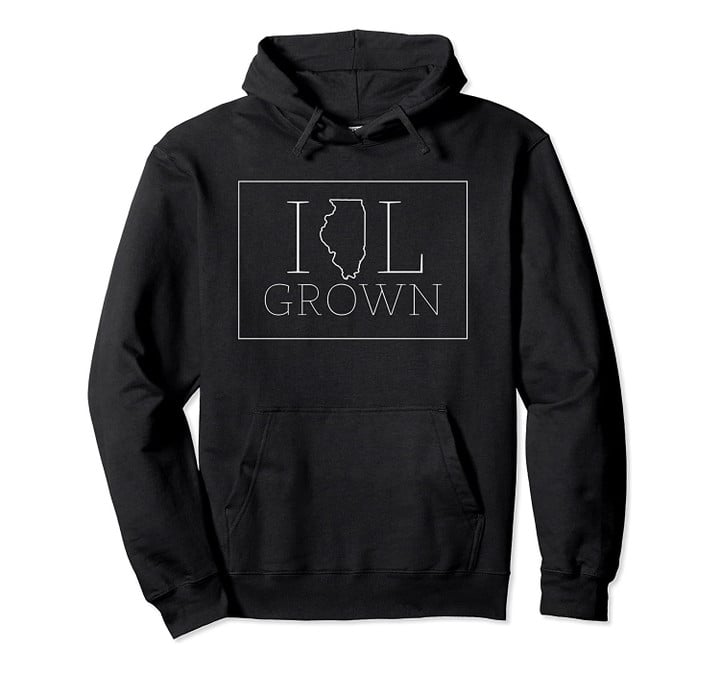 Illinois Modern Il State Grown Home Gift Pullover Hoodie, T Shirt, Sweatshirt