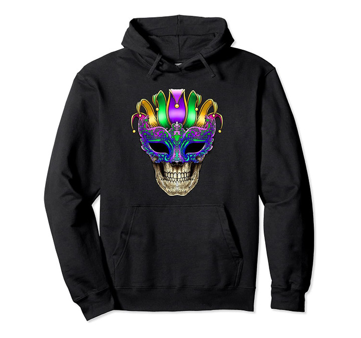 Mardi Gras 2020 Skull New Orleans Louisiana Pullover Hoodie, T Shirt, Sweatshirt