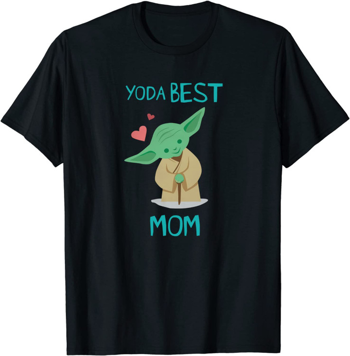 Yoda Best Mom Hearts Mother's Day Gift Unsex T-Shirt