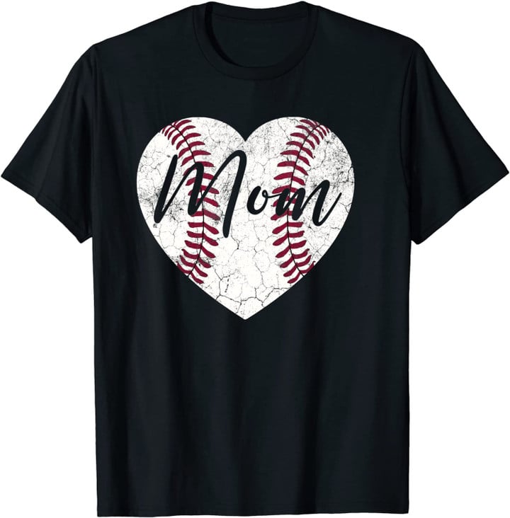Baseball Mother's Day Gift Mommy Mom Unsex T-Shirt