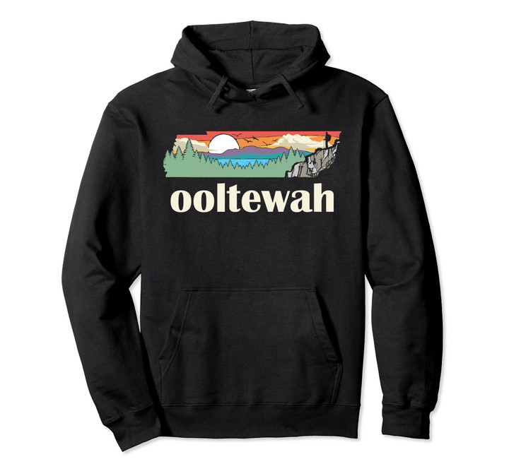 Ooltewah Tennessee Outdoors Retro Nature Graphic Pullover Hoodie