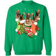 German Shepherd Stocking Christmas Sweatshirt Xmas Gift Dog Lover K11-99Paws-com