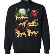German Shepherd Reindeer Santa Claus Sweatshirt Hoodie Christmas Dog Lover MT1910-99Paws-com