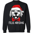 Labrador Feliz Navidog Dog Christmas Sweater Xmas Gift VA11-99Paws-com