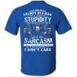 I am An October Grumpy Old Man Print On Back T-Shirt-Vivianstores