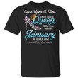 January Queen T-shirt Birthday Once Upon A Time Tee