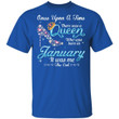 January Queen T-shirt Birthday Once Upon A Time Tee