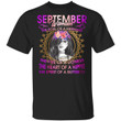 September Woman T-shirt Birthday The Soul Of A Mermaid Tee