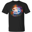 Cancer T-shirt Zodiac Birthday Tee Galaxy Style