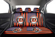 Cincinnati Bengals Car Back Seat Cover Custom US Flag Style