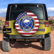 Buffalo Sabres Spare Tire Covers Custom US Flag Style