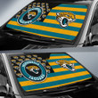 Jacksonville Jaguars Car Sunshade Custom US Flag Style