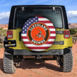 Cleveland Browns Spare Tire Covers Custom US Flag Style