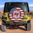 Tampa Bay Buccaneers Spare Tire Covers Custom US Flag Style