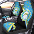 Angeles Chargers Car Seat Covers Custom Car Accessories For Fans