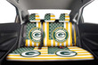 Green Bay Packers Car Back Seat Cover Custom US Flag Style
