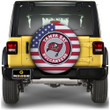 Tampa Bay Buccaneers Spare Tire Covers Custom US Flag Style