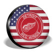 Detroit Red Wings Spare Tire Covers Custom US Flag Style