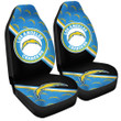 Angeles Chargers Car Seat Covers Custom Car Accessories For Fans