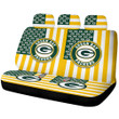 Green Bay Packers Car Back Seat Cover Custom US Flag Style