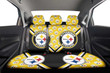 Pittsburgh Steelers Car Back Seat Cover Custom Car Decorations For Fans
