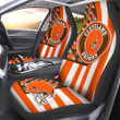 Cleveland Browns Car Seat Covers Custom US Flag Style