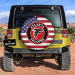 Atlanta Falcons Spare Tire Covers Custom US Flag Style