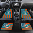 Miami Dolphins Car Floor Mats Custom US Flag Style
