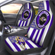 Baltimore Ravens Car Seat Covers Custom US Flag Style