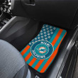 Miami Dolphins Car Floor Mats Custom US Flag Style