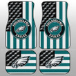 Philadelphia Eagles Car Floor Mats Custom US Flag Style