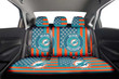 Miami Dolphins Car Back Seat Cover Custom US Flag Style