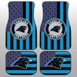 Carolina Panthers Car Floor Mats Custom US Flag Style