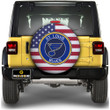 St. Louis Blues Spare Tire Covers Custom US Flag Style