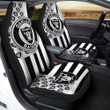 Oakland Raiders Car Seat Covers Custom US Flag Style