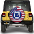 New York Giants Spare Tire Covers Custom US Flag Style