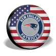 New England Patriots Spare Tire Covers Custom US Flag Style