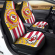 Kansas City Chiefs Car Seat Covers Custom US Flag Style