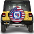 New York Rangers Spare Tire Covers Custom US Flag Style