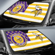 Minnesota Vikings Car Sunshade Custom US Flag Style