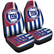 New York Giants Car Seat Covers Custom US Flag Style