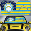 Los Angeles Chargers Car Sunshade Custom US Flag Style