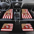 San Francisco 49ers Car Floor Mats Custom US Flag Style