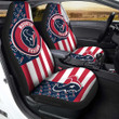 Houston Texans Car Seat Covers Custom US Flag Style