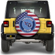 Tennessee Titans Spare Tire Covers Custom US Flag Style