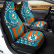 Miami Dolphins Car Seat Covers Custom US Flag Style