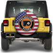 Philadelphia Flyers Spare Tire Covers Custom US Flag Style