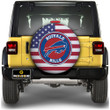 Buffalo Bills Spare Tire Covers Custom US Flag Style